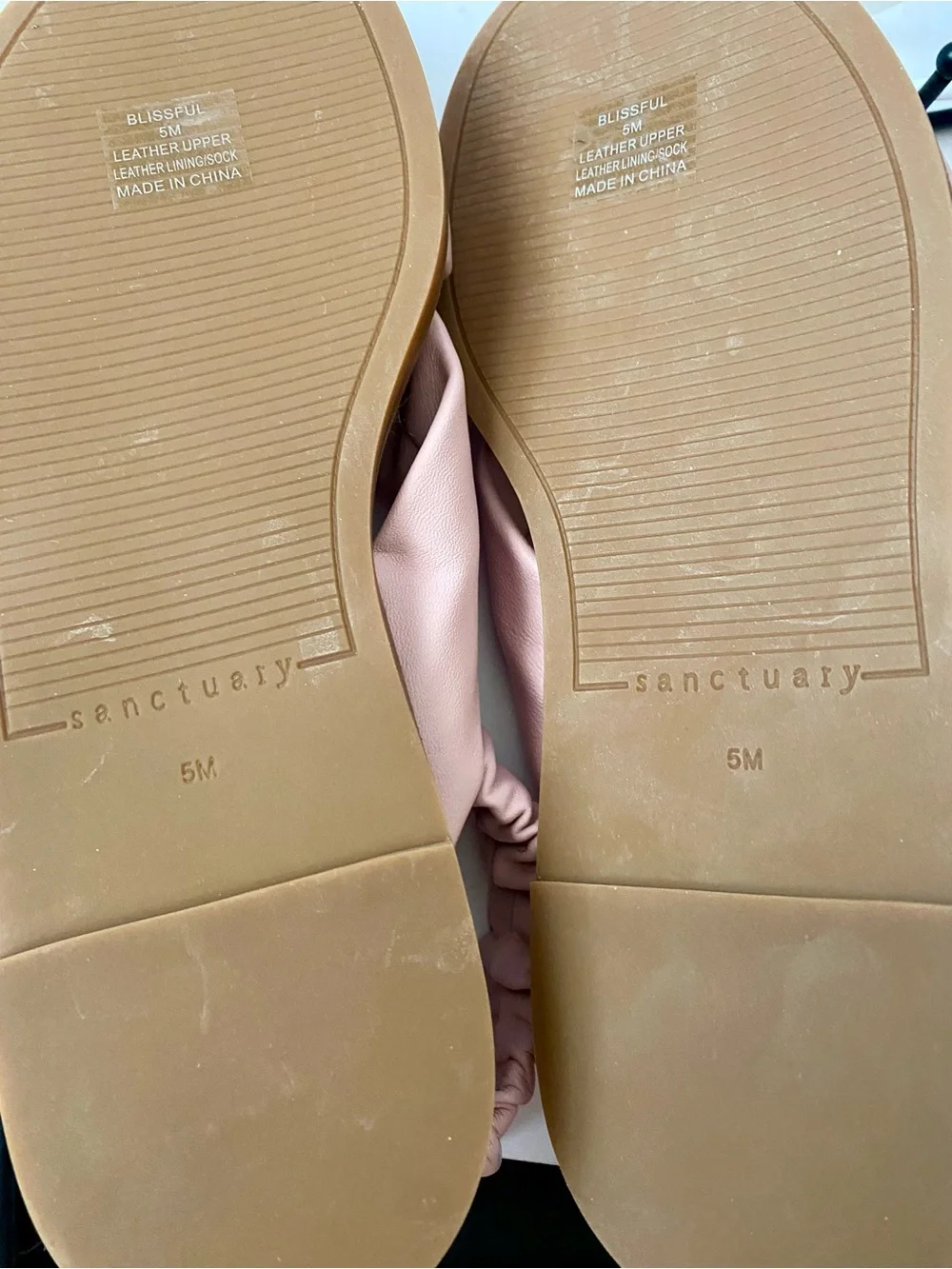Sanctuary Blush Knotted Leather Slingback Espadrille Sandals. Size 5M Sling back